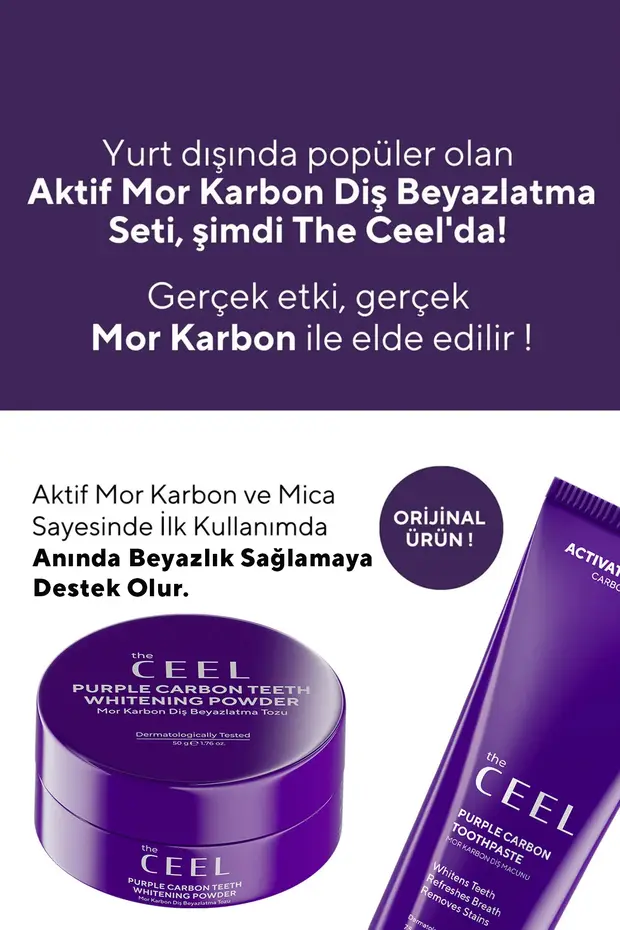 Mor Karbon Diş Beyazlatma Seti (Mor Karbon Diş Macunu 75 Gr + Mor Karbon Diş Tozu 50 Gr)